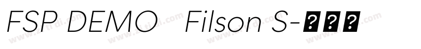 FSP DEMO   Filson S字体转换